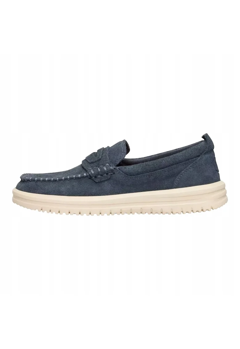 Mocasini Barbati Piele Intoarsa, Wally NXT Loafer, Albastru, Albastru