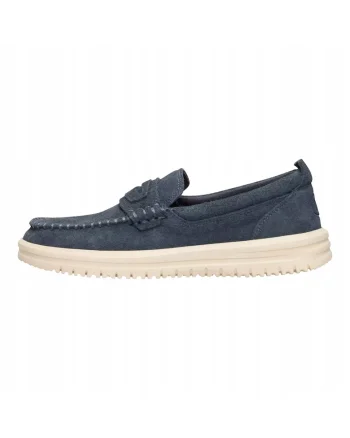 Mocasini Barbati Piele Intoarsa, Wally NXT Loafer, Albastru, Albastru