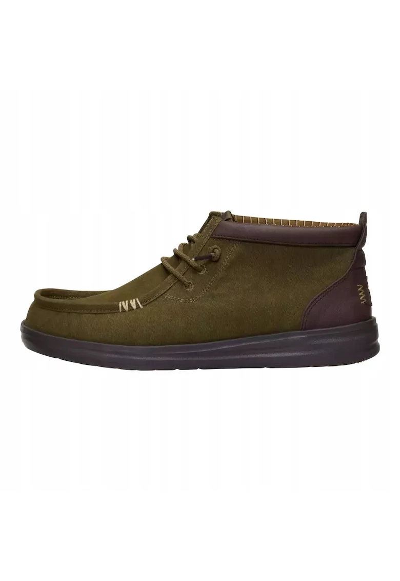 Mocasini Barbati Spuma EVA, Wally Mid Grip Vin, Verde, Verde