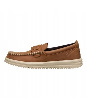Mocasini Barbati Piele Naturala, Spuma EVA, Wally NXT Loafer Leather, Maro, Maro