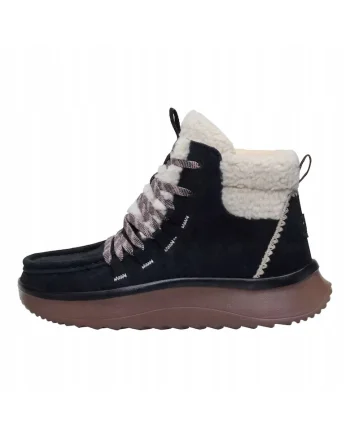 Ghete Chelsea piele intoarsa pentru Femei,  Wendy Peak Apres Suede Negru, Negru