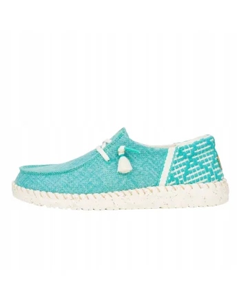 Mocasini Femei Spuma EVA, Wendy Funk Coastal Jute, Albastru, Albastru