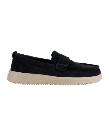 Mocasini de piele intoarsa, Negru