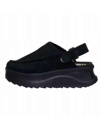 Saboti Femei  Delray Suede, Negru, Negru