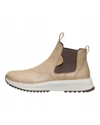 Ghete Chelsea de piele ecologica pentru Barbati, Classic Tahoe Chelsea, Bej, Bej