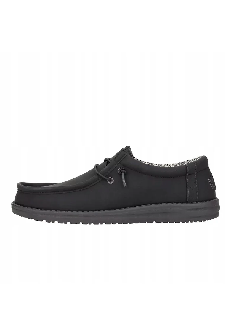 Mocasini Barbati Piele Ecologica, Spuma EVA, Wally Classic, Negru, Negru