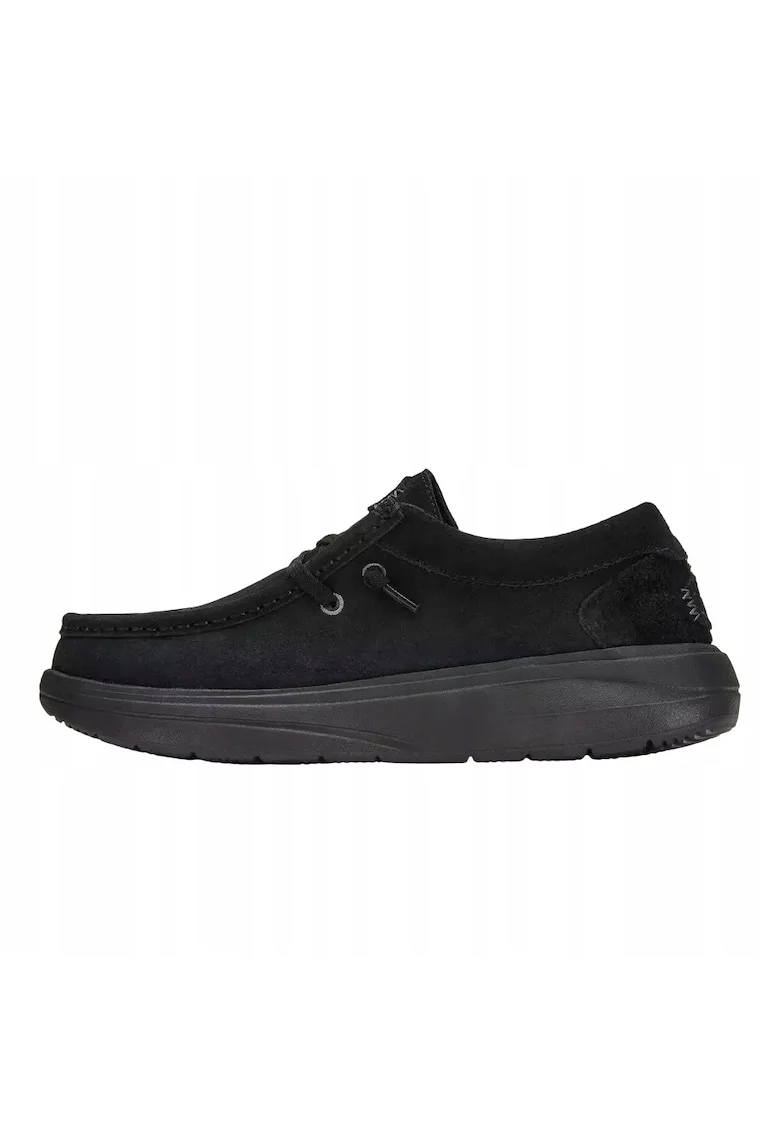 Mocasini Femei Piele Intoarsa Naturala Spuma EVA, Wendy Comf Suede, Negru, Negru