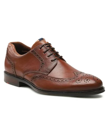 Pantofi barbati  10-201-33, Piele naturala, Maro
