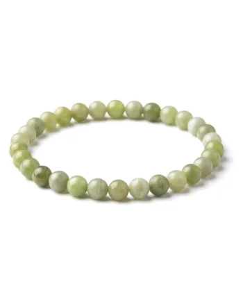Bratara cu Pietre Semipretioase Naturale Jad de 6mm, elastica, unisex