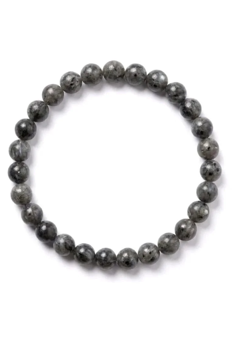 Bratara cu Pietre Semipretioase Naturale Labradorit de 6mm, elastica, unisex