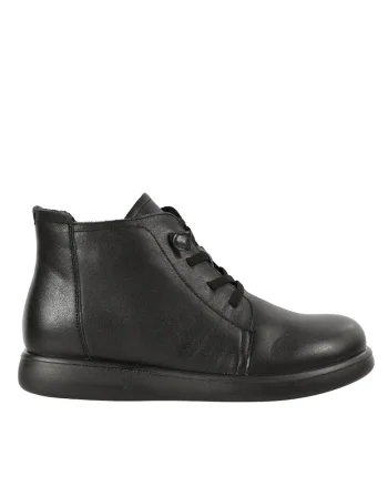 Ghete casual, dama, piele naturala,, Negru
