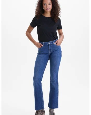 Tricou cu decolteu rotund, Negru