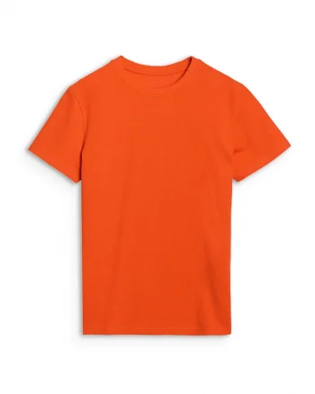 Tricou barbati  regular fit, portocaliu, bumbac-poliester