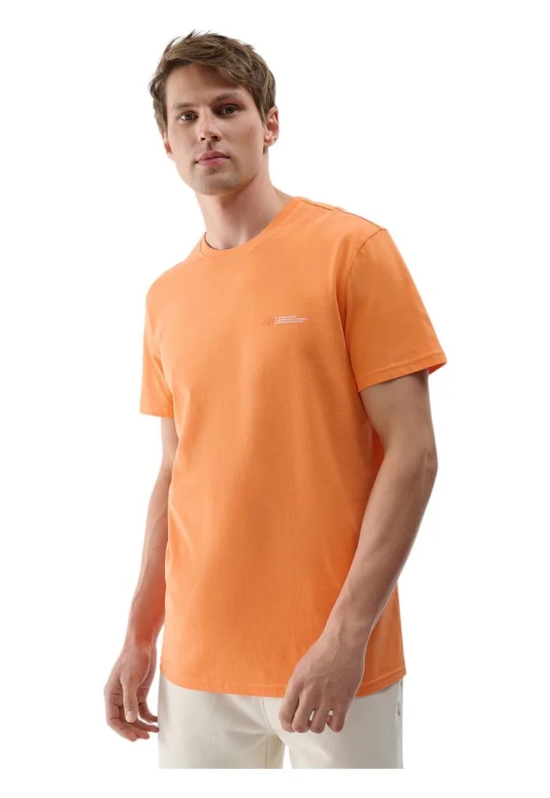 Tricou  barbati, portocaliu, bumbac