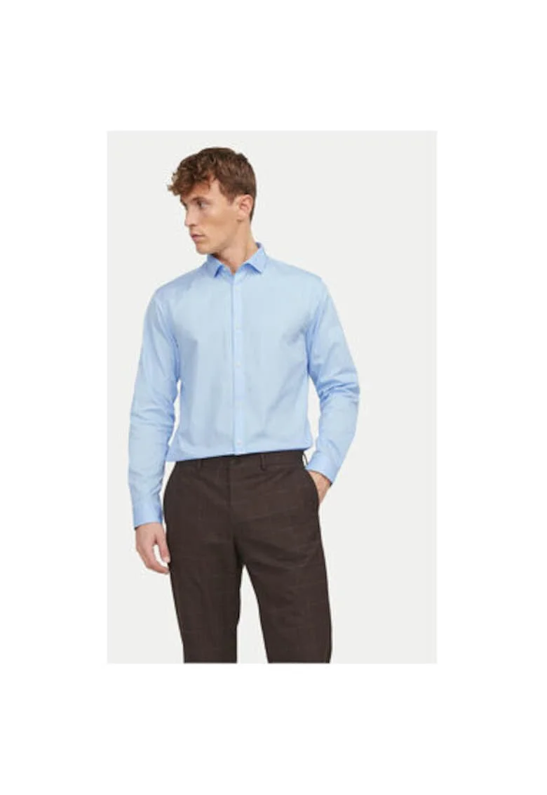 Camasa barbati,  304196232, Bumbac, 2XL INTL, Albastru