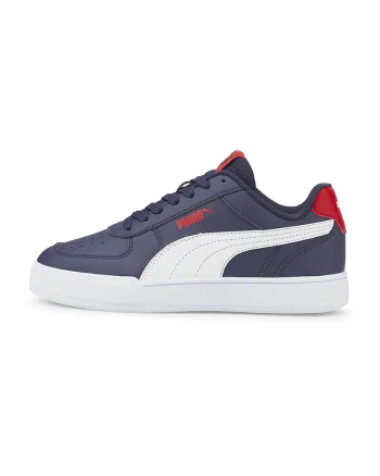 Pantofi sport de piele ecologica Caven Jr, Alb/Bleumarin