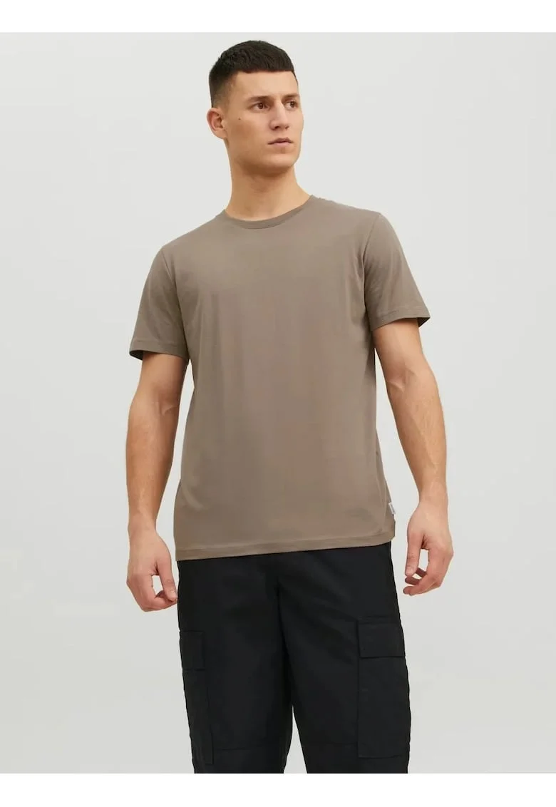 Tricou basic barbati, Noos, Regular fit, Maro,