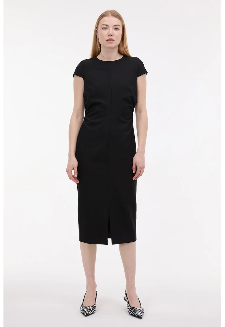 Rochie midi cu croiala creion, Negru