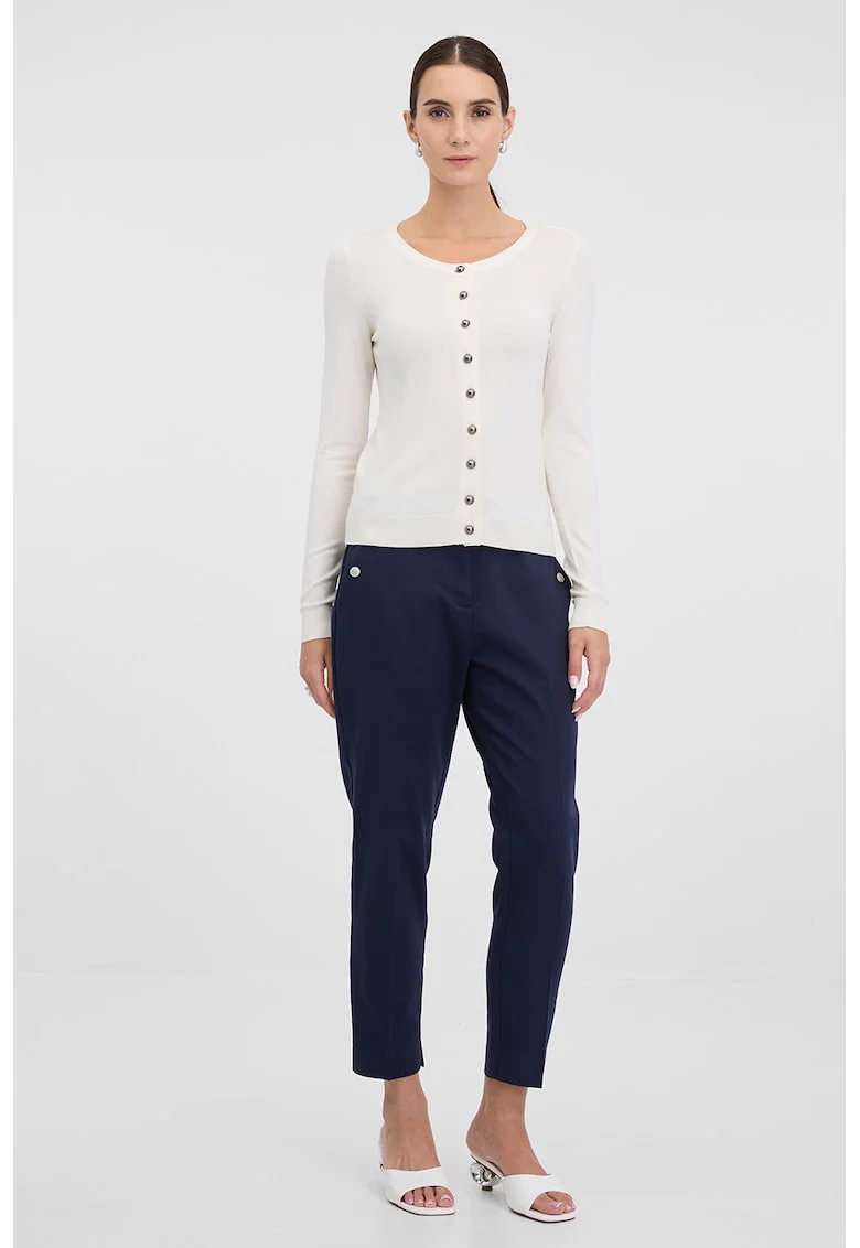 Pantaloni chino crop, Bleumarin