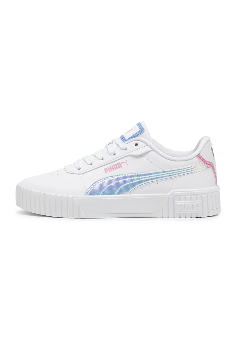 Pantofi sport de piele ecologica Carina 2.0 Deep Dive, Alb/Albastru