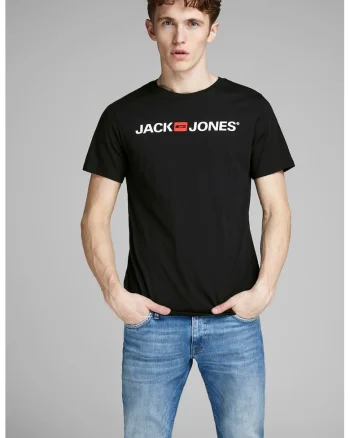 Tricou slim fit cu imprimeu logo Classic, Negru