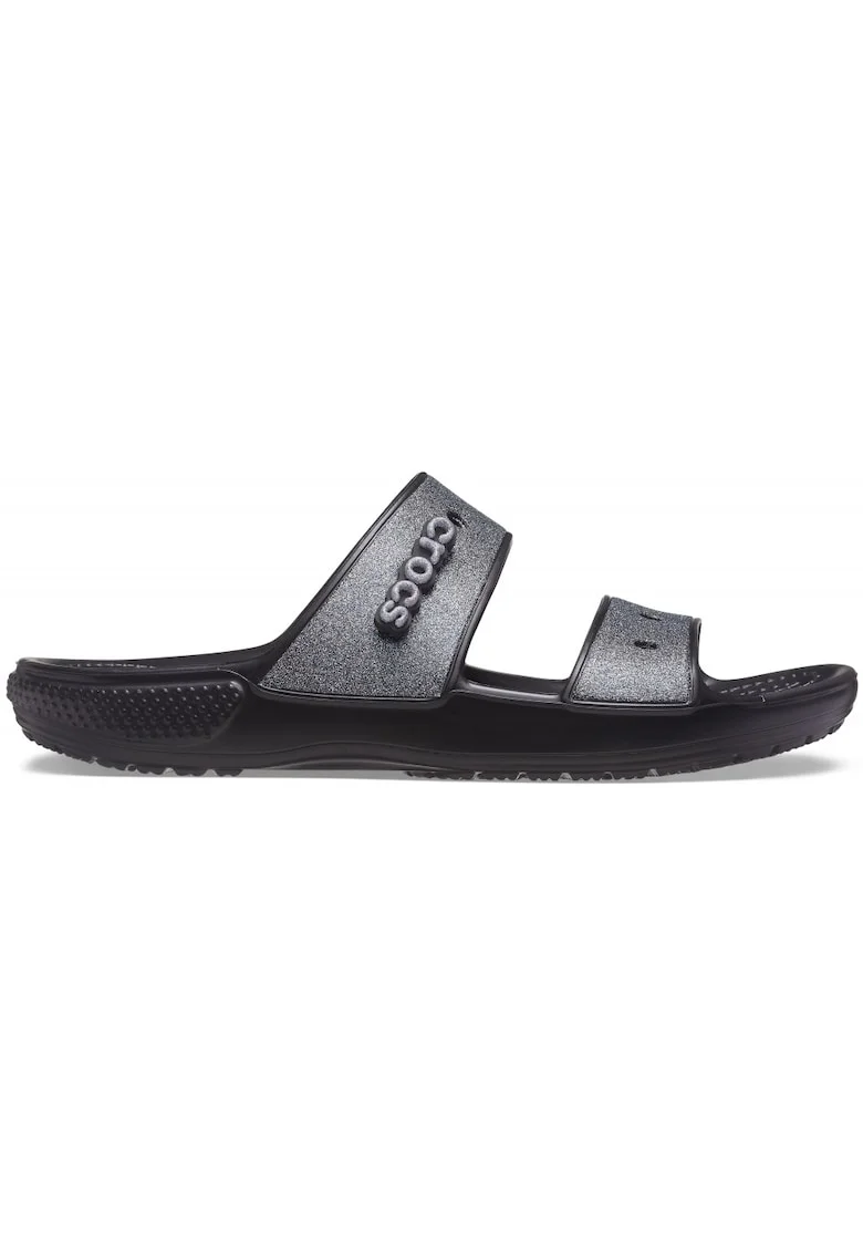 Papuci unisex  Cauciuc, Negru / Argintiu