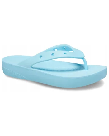 Papuci Flip-Flop Femei,  Platform Flip, Albastru, Albastru