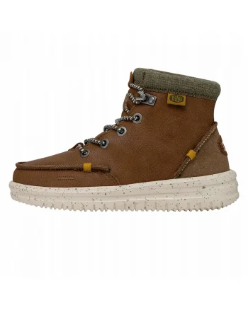 Cizme de iarna din piele pentru Copii,  Bradley Boot Leather, Maro