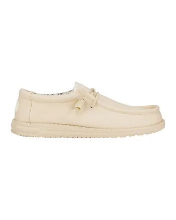 Mocasini cu sireturi de ajustare Wally, Crem