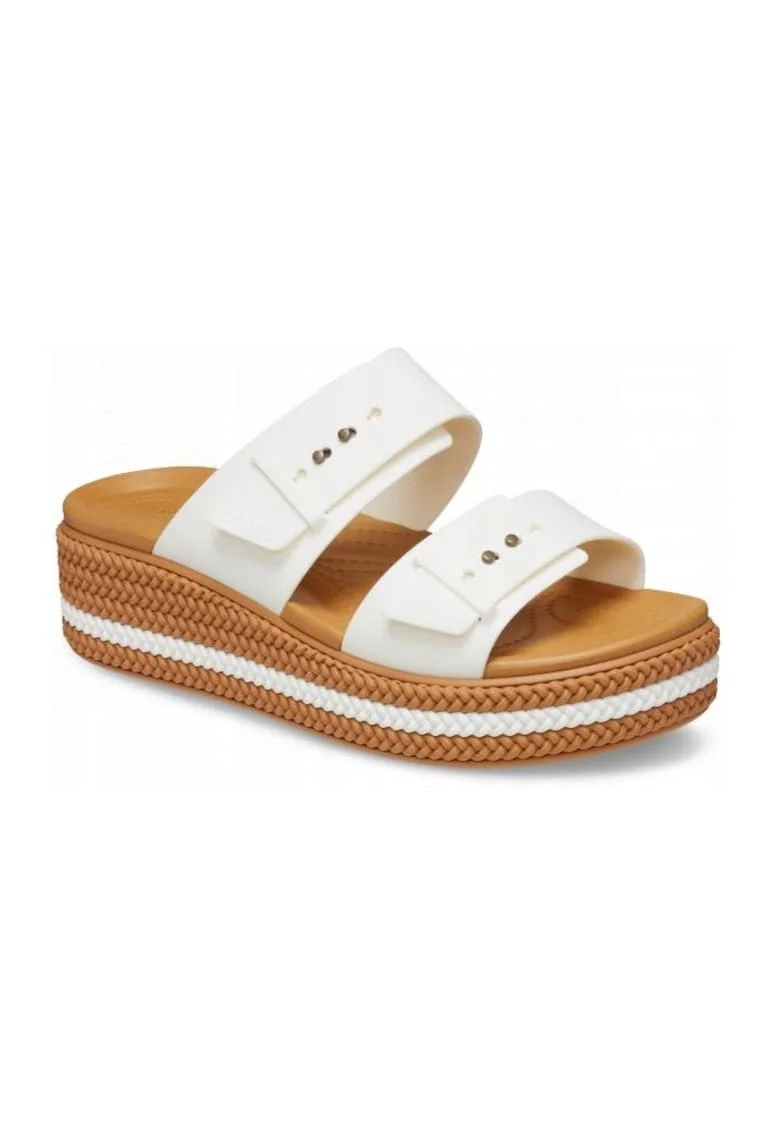Slapi Femei,  Brooklyn Woven Buckle 209978, Albdf, Alb