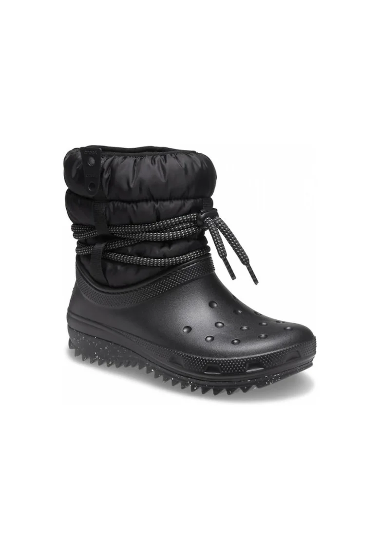 Cizme de zapada izolate de iarna Copii,  Classic Neo Puff Luxe, Negru,