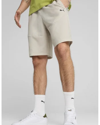 Pantaloni scurti cu buzunare laterale, Gri deschis
