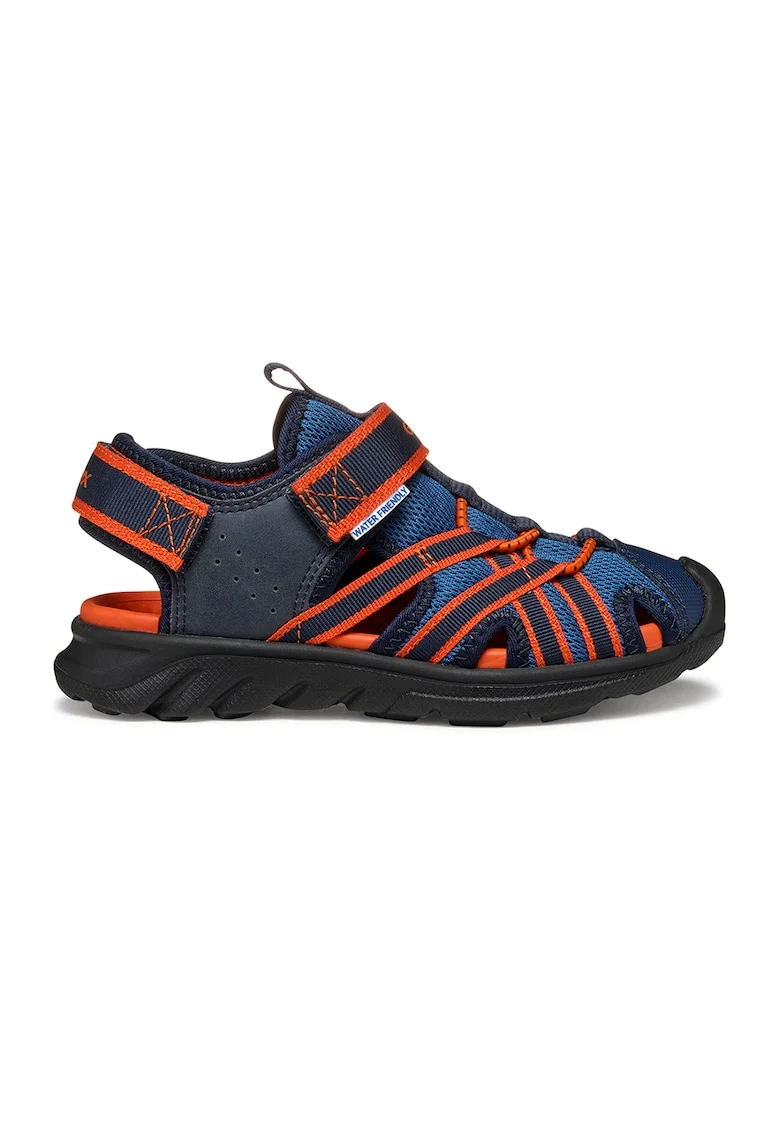 Sandale fisherman cu velcro Airadyum, Rosu/Bleumarin