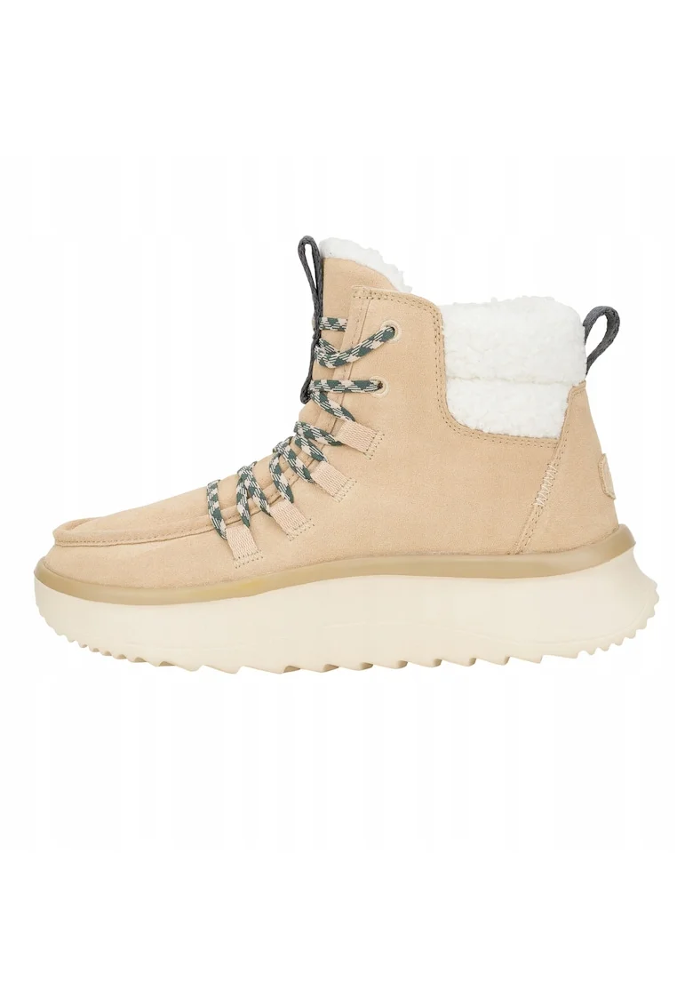 Ghete Chelsea de piele naturala pentru Femei,  Wendy Apres Cozy, Bej