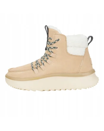 Ghete Chelsea de piele naturala pentru Femei,  Wendy Apres Cozy, Bej