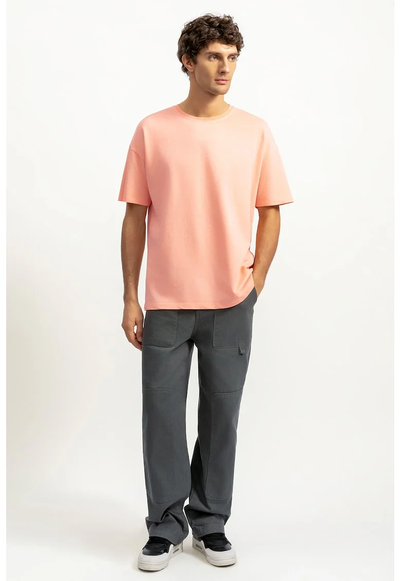 Tricou lejer unisex cu maneci cazute, Piersica