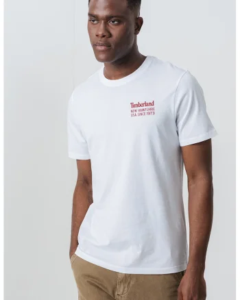Tricou cu decolteu la baza gatului si design pe spate, Alb/Caramiziu