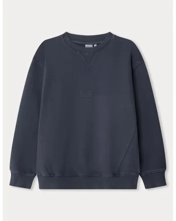 Bluza lejera de trening cu terminatii striate, Bleumarin