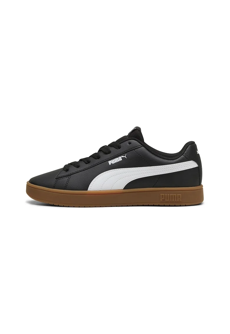Pantofi sport de piele ecologica Rickie Classic, Alb/Negru