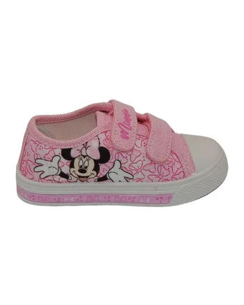 Tenisi cu LED-uri Minnie Mouse, Alb/Negru/Roz