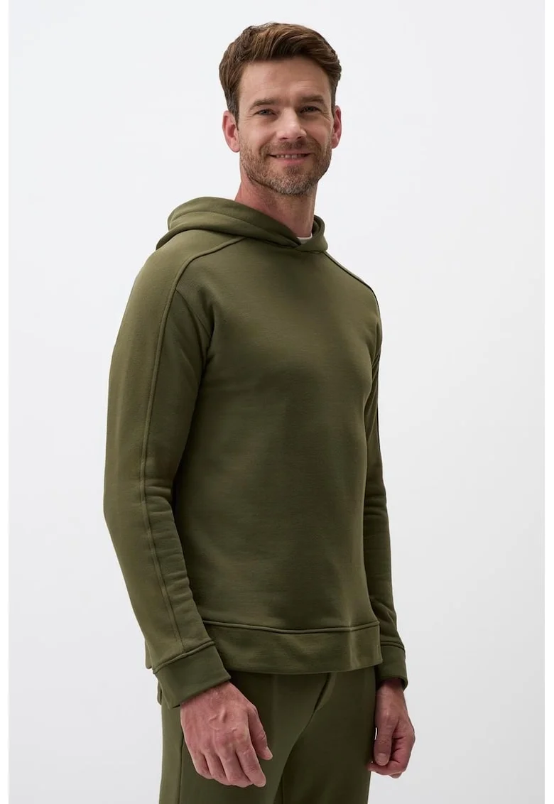 Hanorac uni regular fit, Kaki inchis