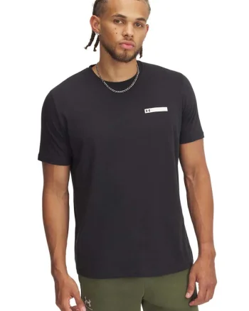 Tricou relaxed fit cu logo discret, Negru