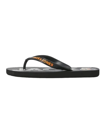 Papuci flip-flop cu logo, Gri antracit
