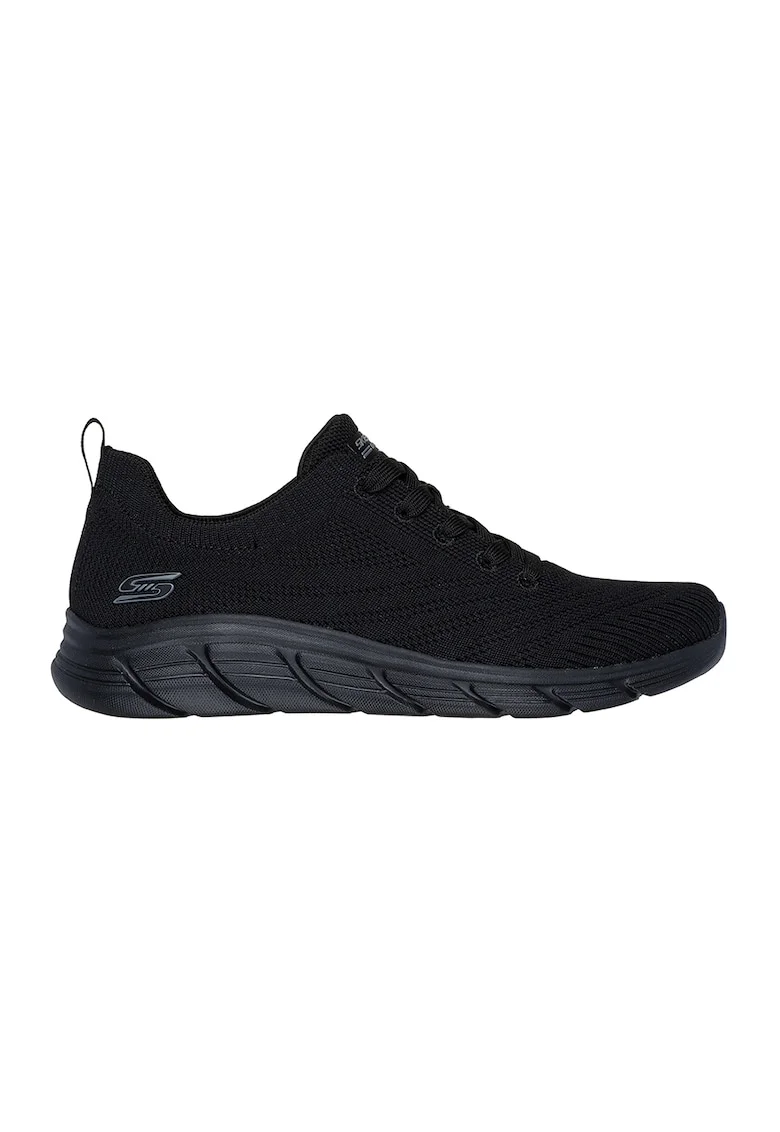 Pantofi sport cu aspect tricotat BOBS Graceful, Negru
