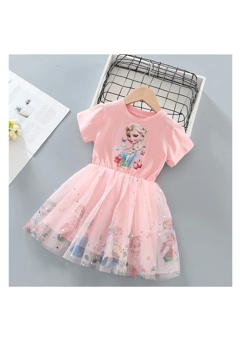 Rochita Roz Fetite cu Printese Livia, Roz