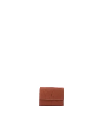 Portofel pliabil din piele ecologica, Caramel