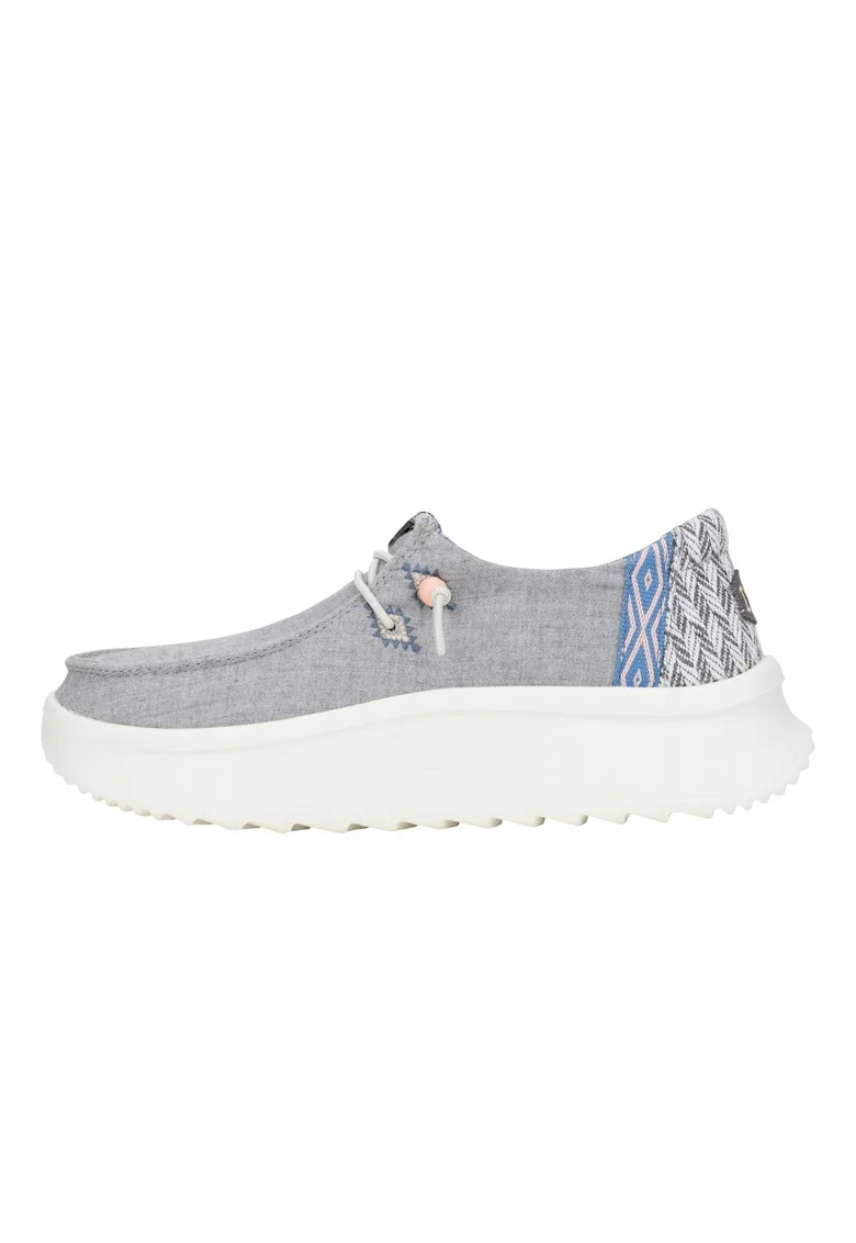 Mocasini Femei,  Wendy Peak Chambray, Gri, Gri