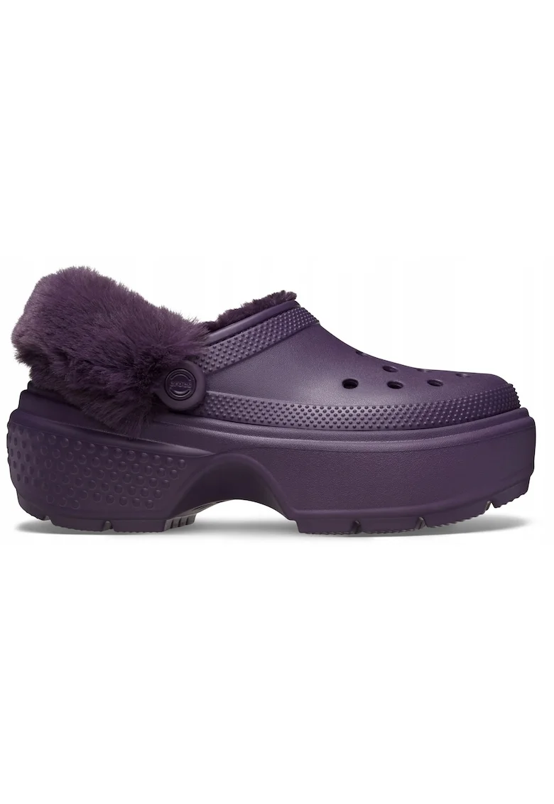Saboti Izolati Femei Croslite, Platforma Stomp Lined Clog, Violet,