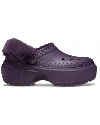 Saboti Izolati Femei Croslite, Platforma Stomp Lined Clog, Violet,