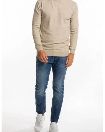 Blugi slim fit cu nasturi, 50